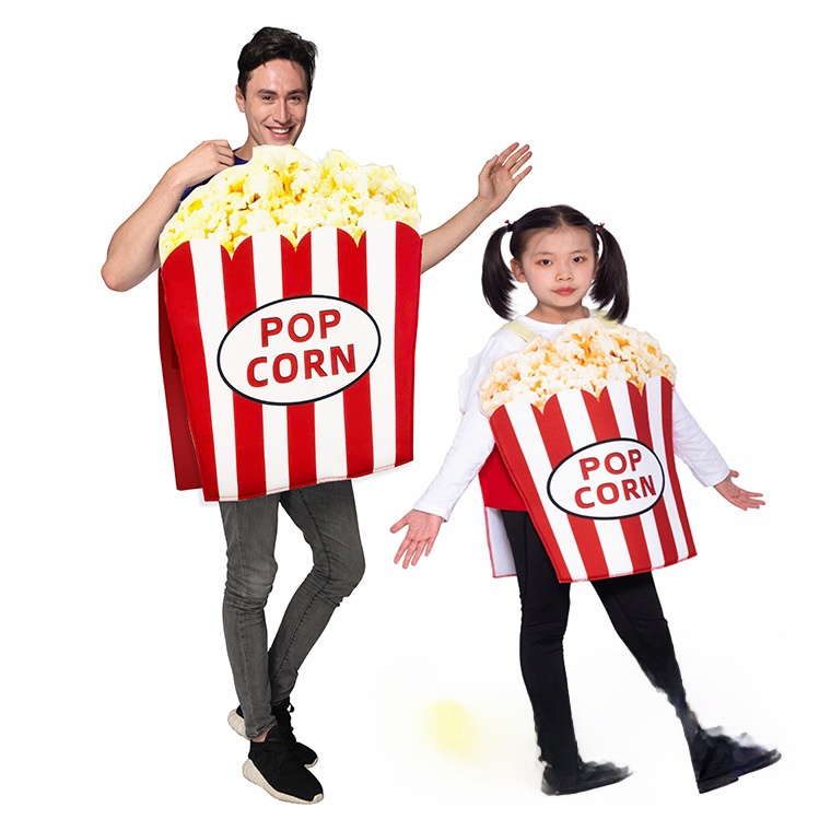 Ethnic Fashion Show Themes - Halloween-Karneval Popcorn-Themen Erwachsenen- und Kinderkostüm für