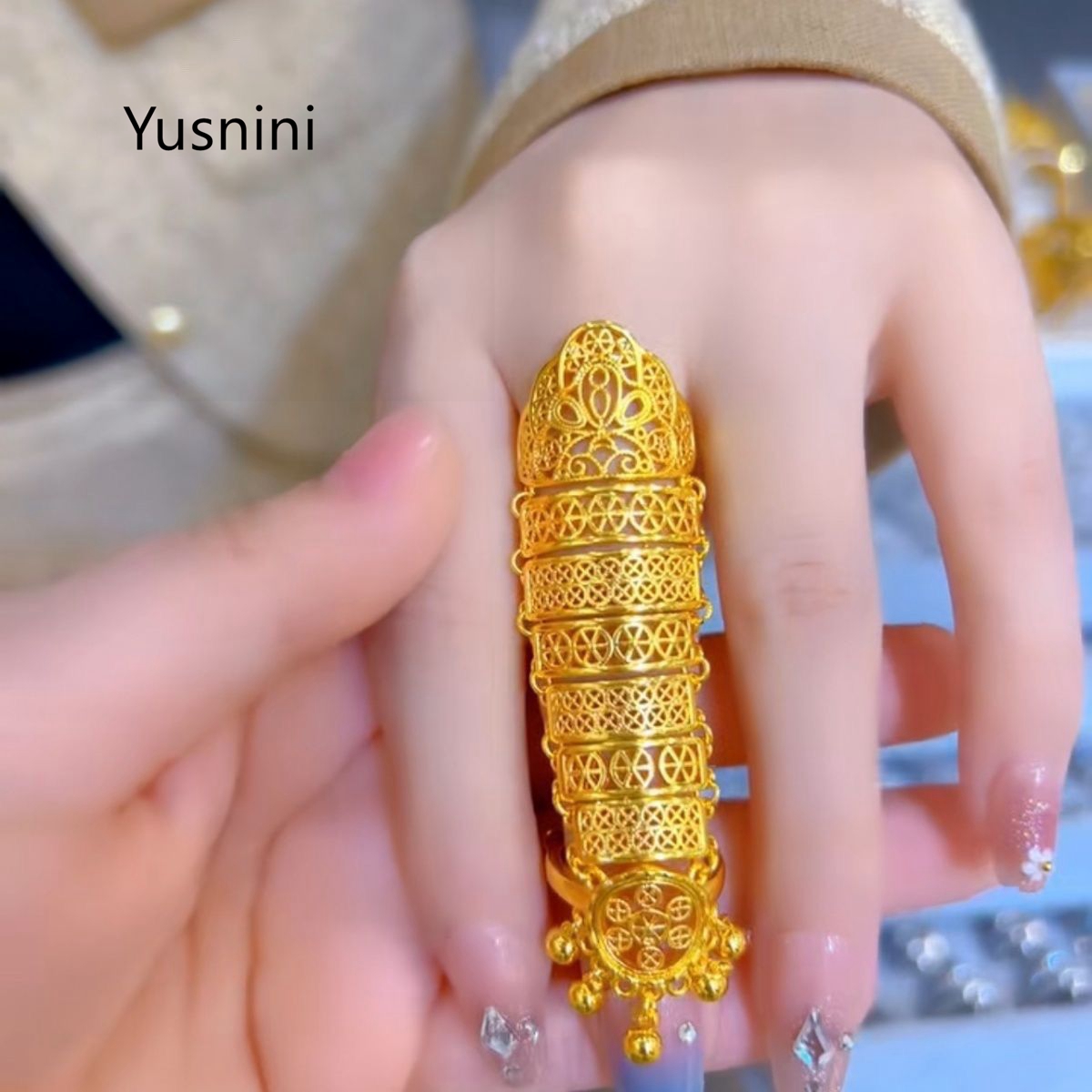 Ethnic Fashion In Dubai - Meistverkaufter Neuer Dubai-Schmuck 24K Vergoldeter Ausgehöhlter