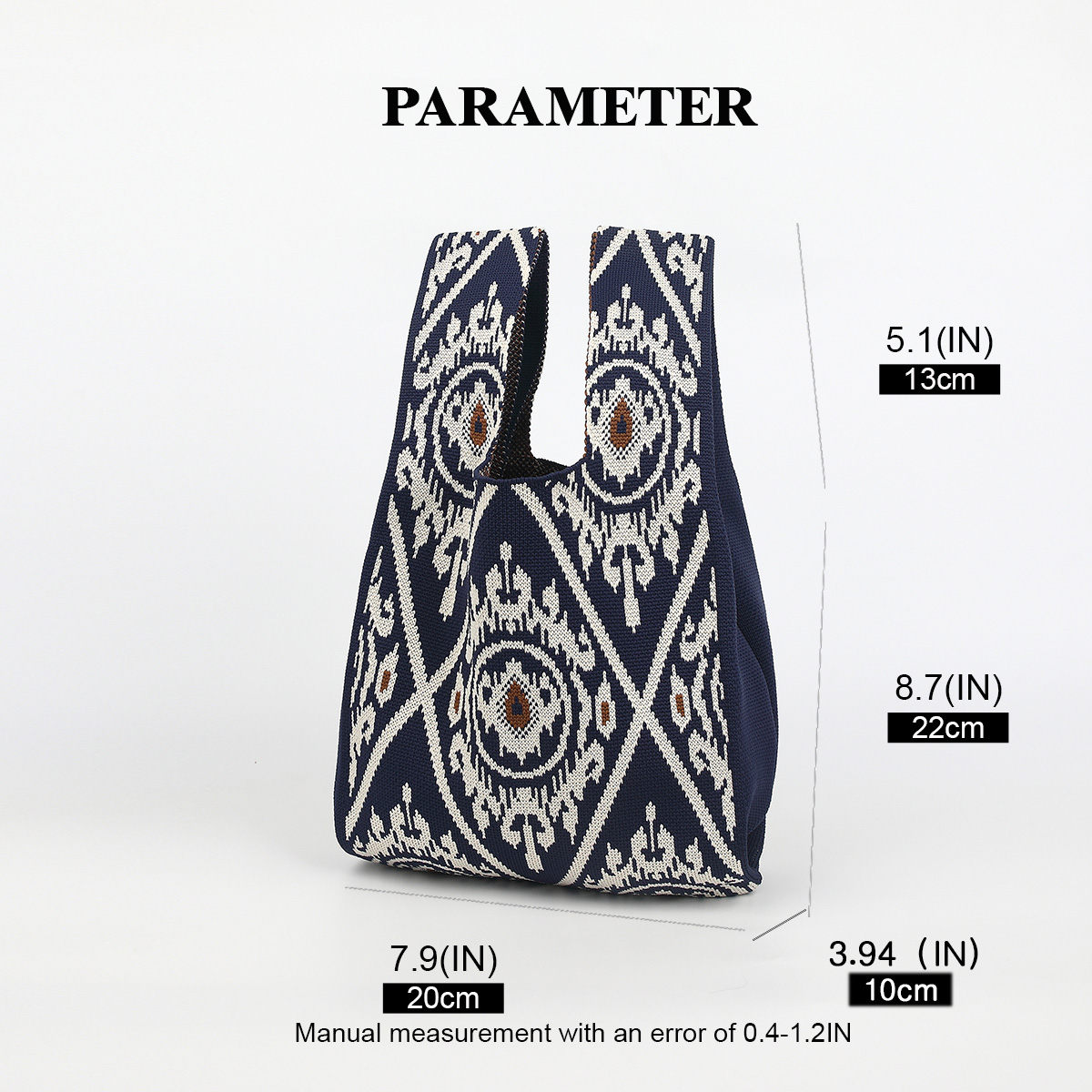 Gestrickte Handtasche im böhmi – Ethnic Fashion Book Bewertung und Preis