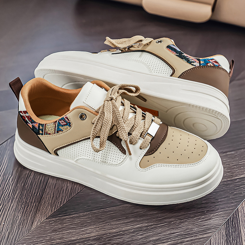 Weiße Plateau-Skateschuhe für  – Fashion Ethnic Wear For Men Bewertung und Preis